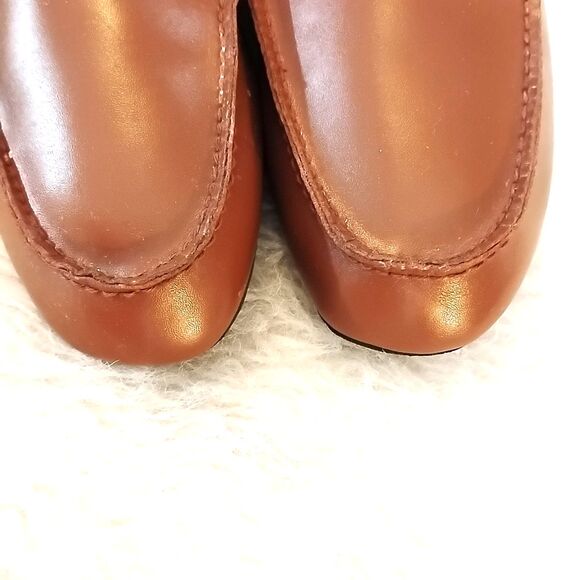 LP Evans Mens Size 10.5 Slippers Brown Leather Slip On - Picture 3 of 7